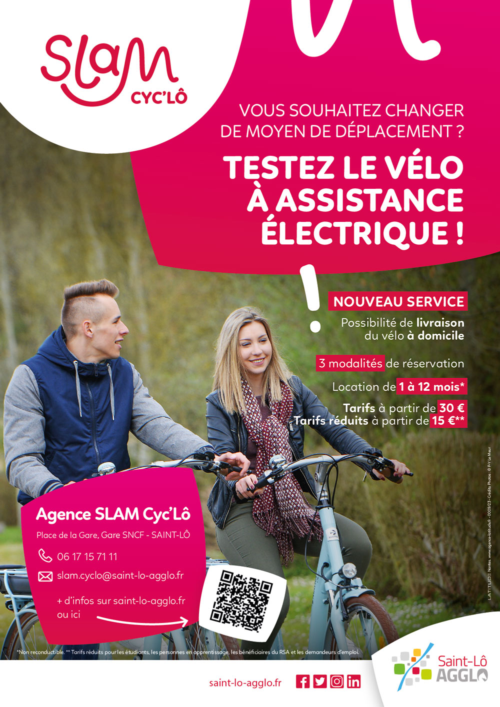 De nouveaux vélos à assistance électrique arrivent à lagence SLAM Cyc