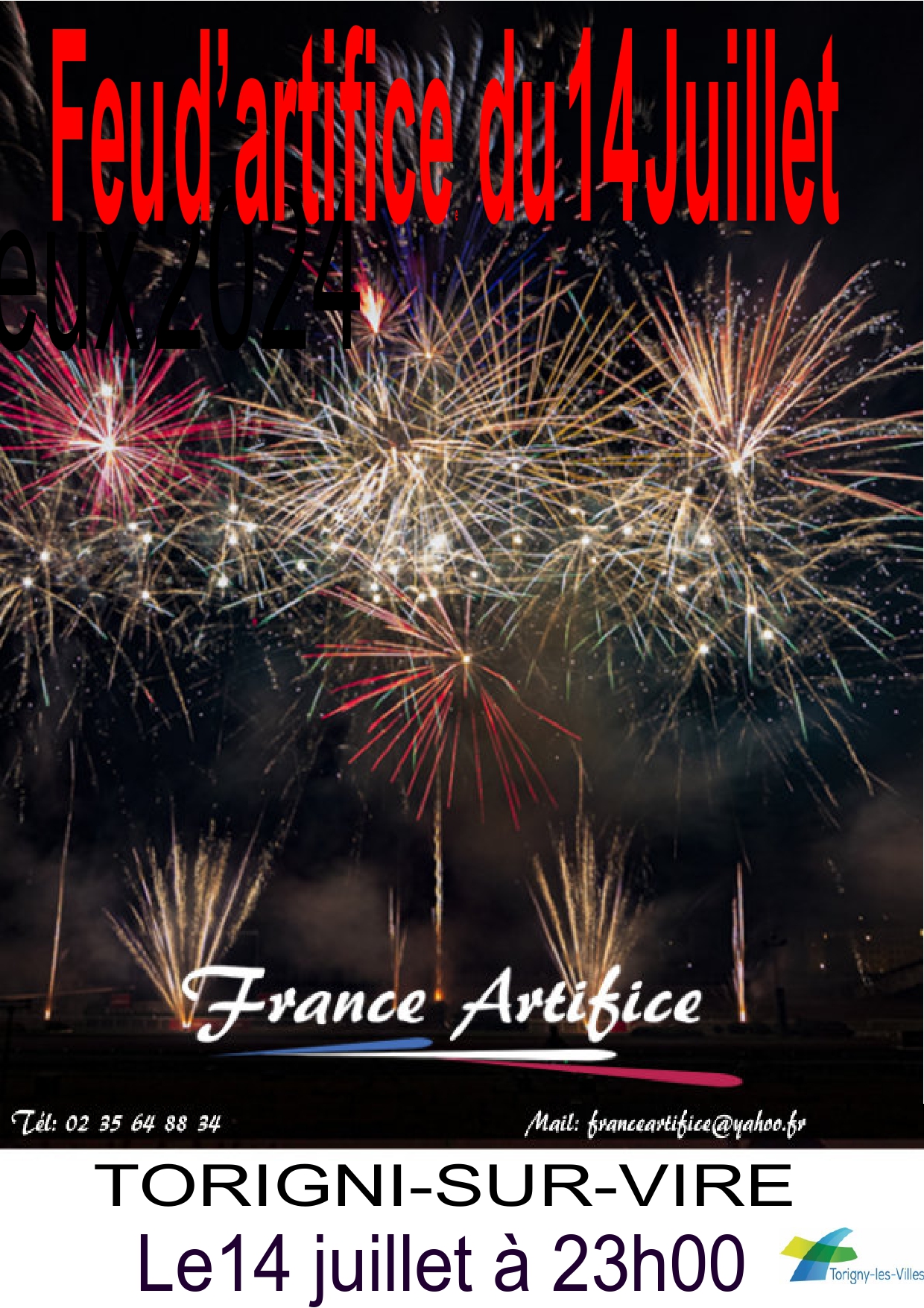 Feuxd'artifice Du 14 Juillet 2023 - Torigny-les-Villes